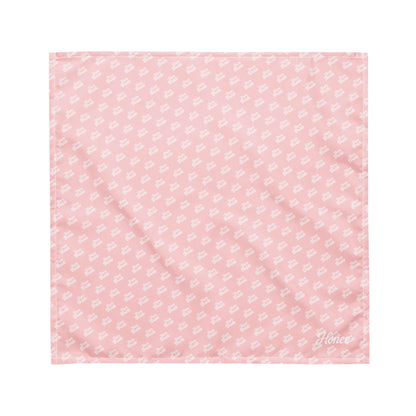 Pink bandana with all-over 'Team Bride' print, perfect accessory for bachelorette celebrations.