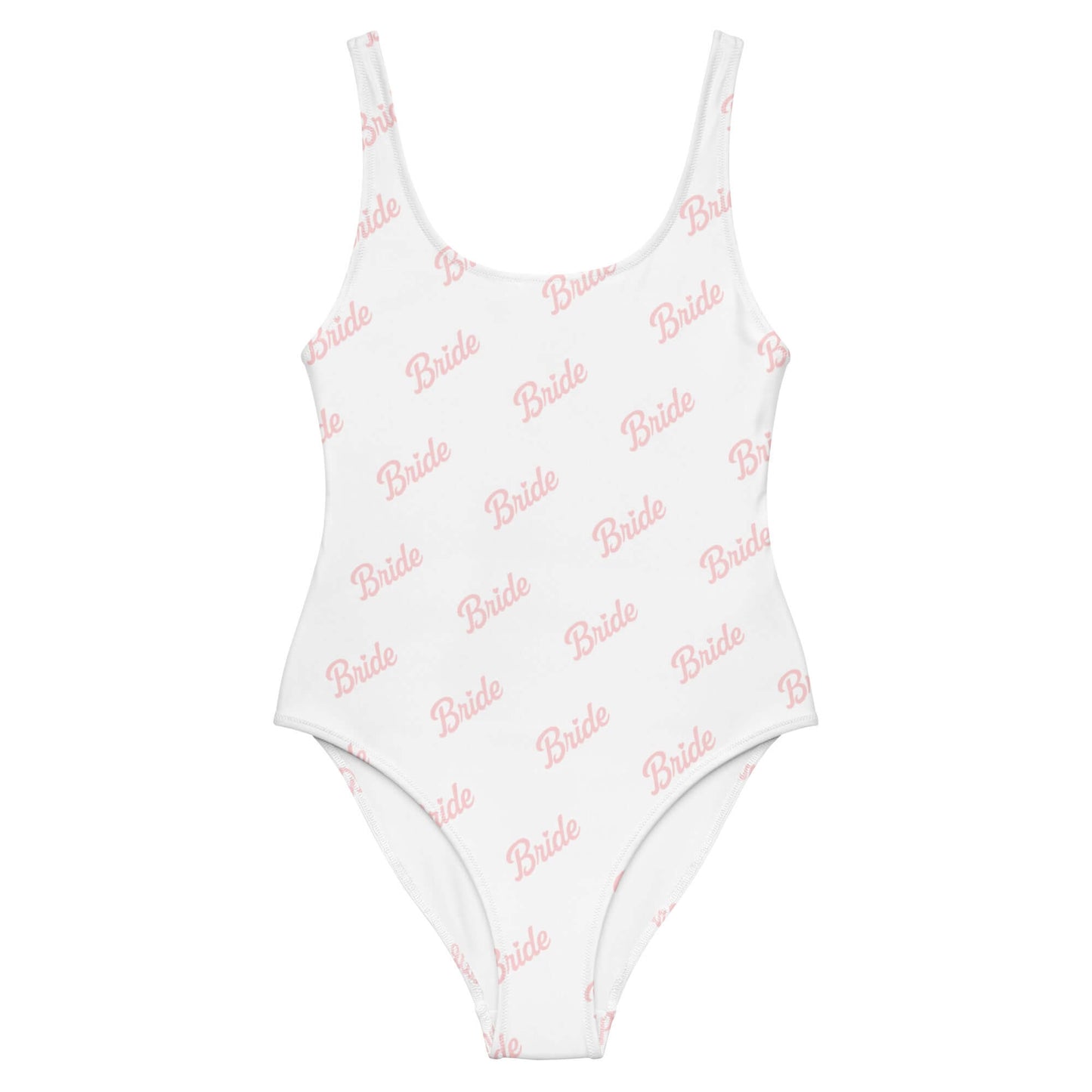 Costume da bagno intero sposa con design elegante e tessuto morbido, ideale per festeggiare l'addio al nubilato.