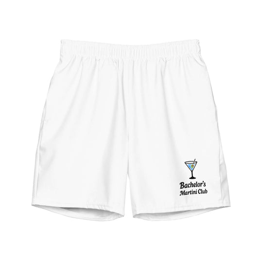 Boxer da bagno Bachelor’s Martini Club, perfetto per un addio al celibato con stile e divertimento.