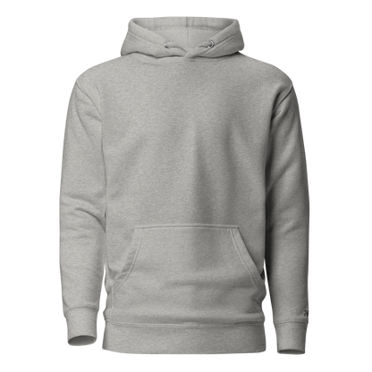 Felpa ricamata personalizzata con cappuccio grigia, morbida e calda, ideale per esprimere il tuo stile unico.