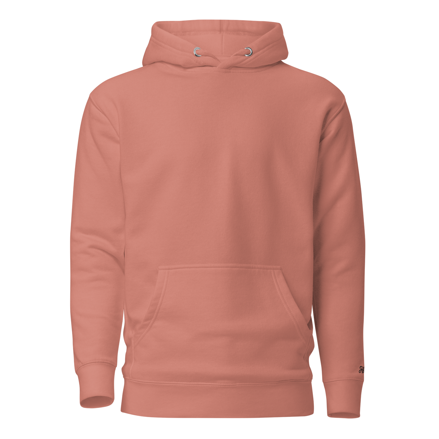 Felpa ricamata personalizzata con cappuccio in colore rosa, morbida e calda, perfetta per ogni occasione.