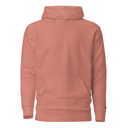 Felpa ricamata personalizzata con cappuccio in colore rosa, morbida e calda, perfetta per ogni occasione.