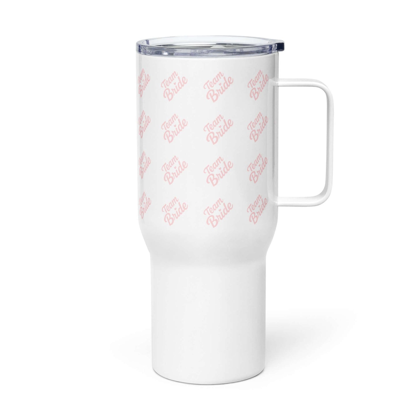 Tazza da viaggio Team Bride con manico, ideale per brindare alle avventure delle amiche della sposa.