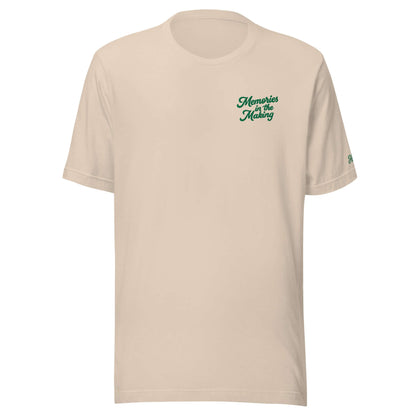 T-shirt da uomo Bali ricamata 'Memories in the Making', ideale per t-shirt vacanze e maglietta coppia.